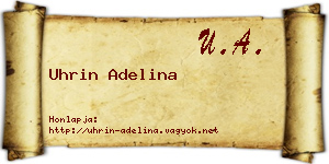 Uhrin Adelina névjegykártya